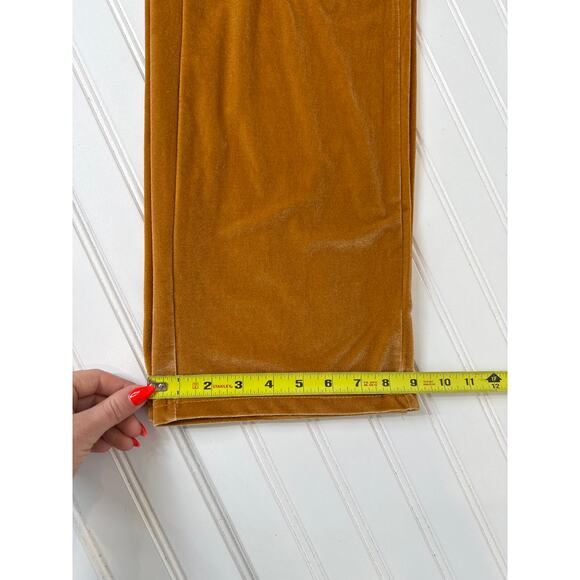 Fabletics Velour Zip-Up Wide Leg Onesie Jumpsuit Light Honey Wide-Leg Size XS - Picture 5 of 8